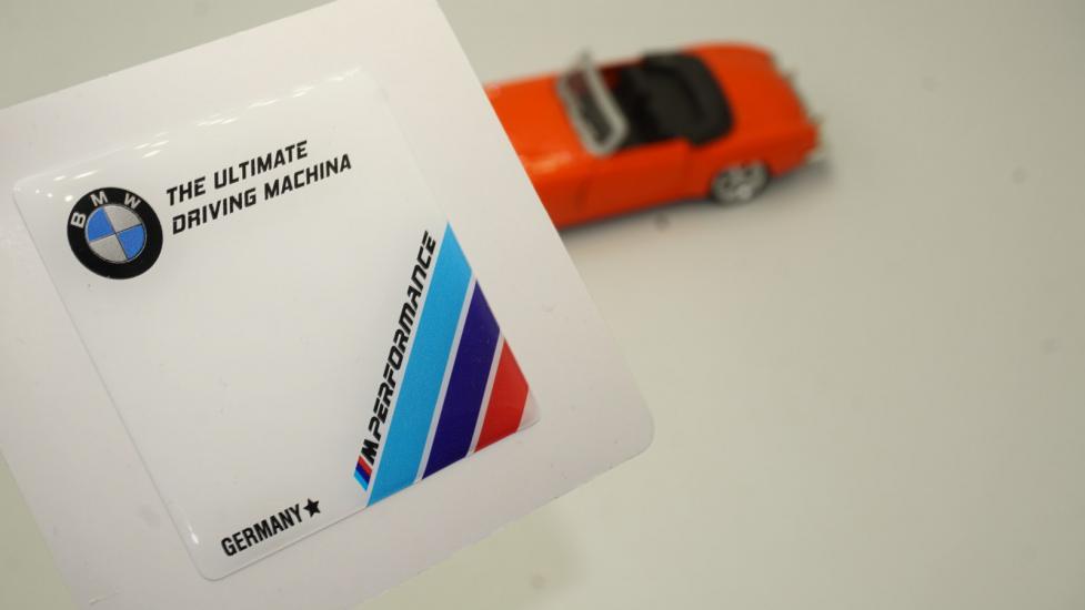 Bmw M Performance Logo Motor Kapağı Damla Silikon Plaka Logo Arma Amblem Yeni Stil