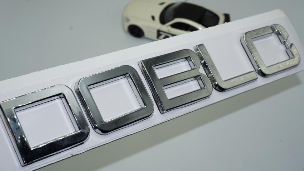 Fiat Doblo Yeni Nesil Bagaj Krom ABS 3M 3D Yazı Logo Amblem