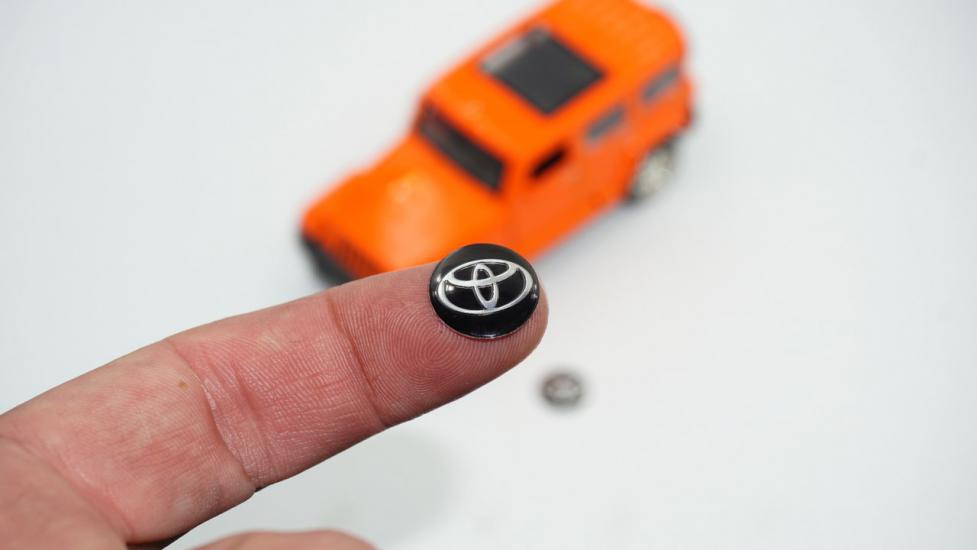Toyota Oto Anahtar 3M Metal Alaşım Logo 2Li Set