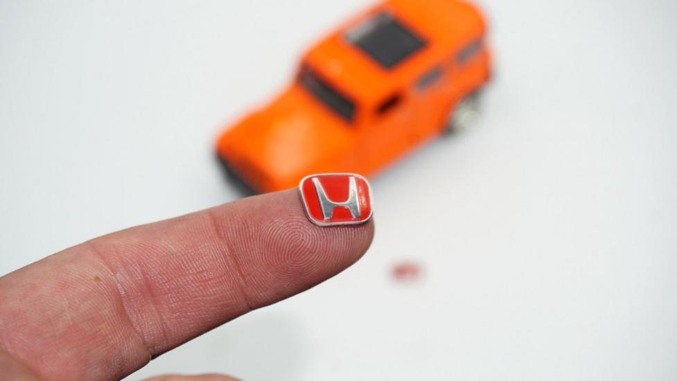 Honda Oto Anahtar 3M Kırmızı Metal Alaşım Logo 2Li Set