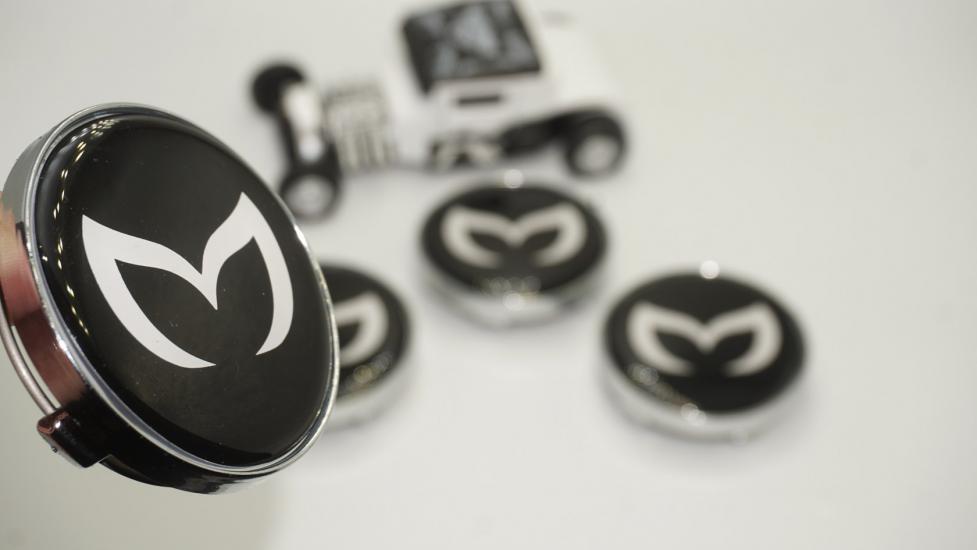 Mazda Batman Logo Jant Göbeği Kapak Seti 60mm