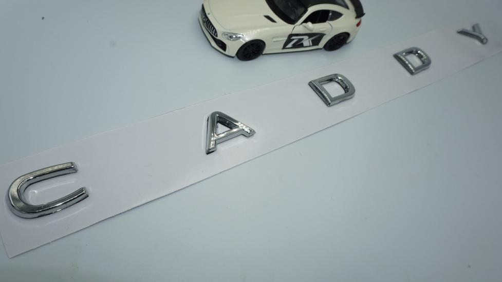 DK Tuning Volkswagen Caddy 2021+ MK5 Yeni Nesil Krom ABS Bagaj Yazı Logo 