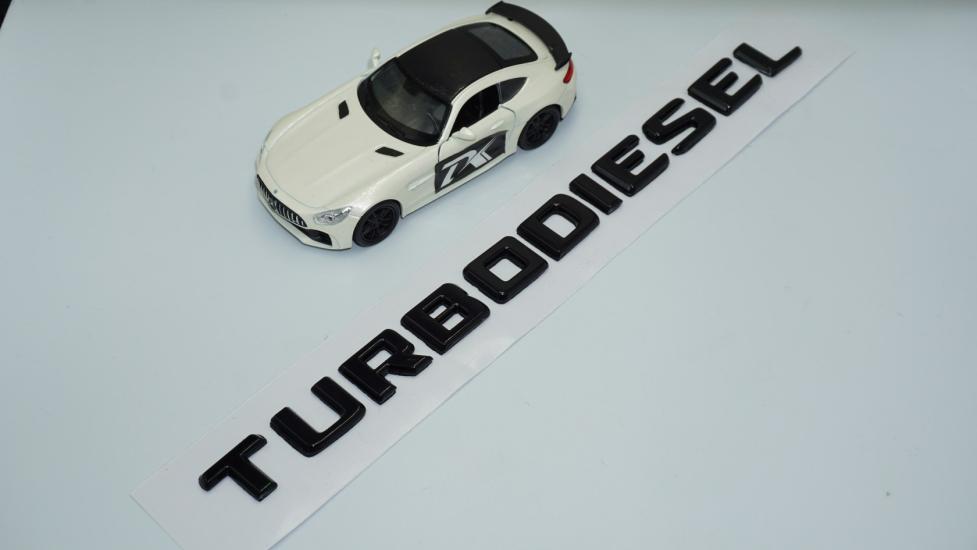 DK Tuning TurboDiesel Bagaj Siyah ABS Yazı Logo Amblem Benz İle Uyumlu