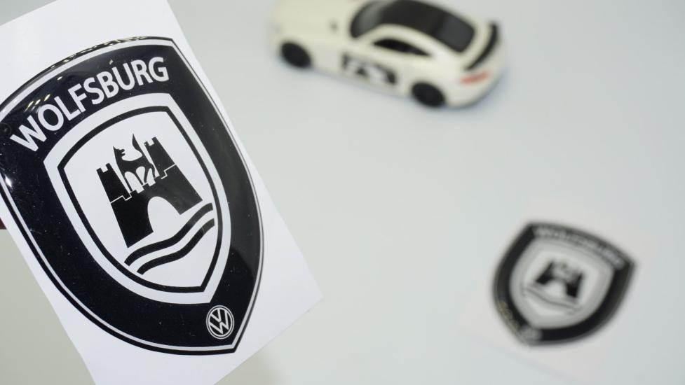 DK Tuning Volkswagen Wolfsburg Edition Logo 3D Damla Silikon Kelebek Cam Logo Amblem Arma Seti