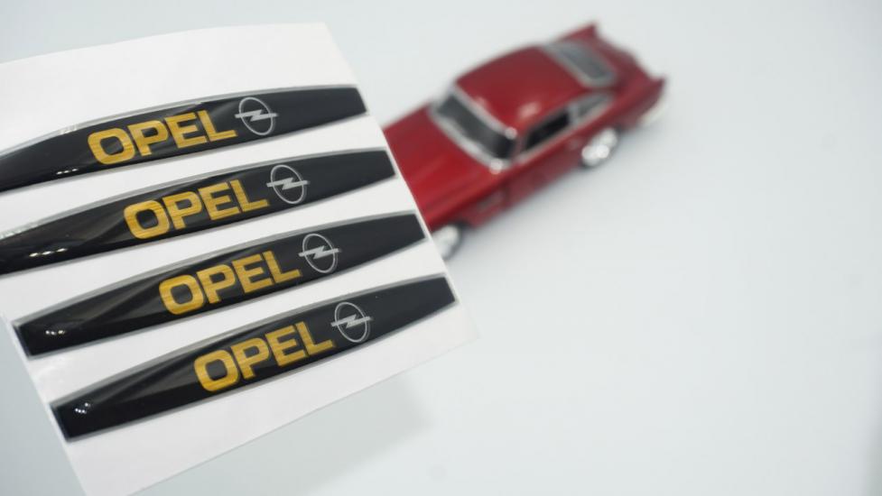 Opel Logo Kapı Kolu 4 Lü Damla Desen Sticker Set