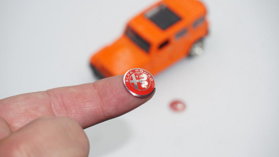 Alfa Romeo Oto Anahtar 3M Metal Alaşım Logo 2Li Set