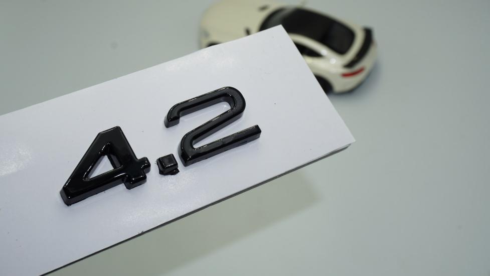 DK Tuning Audi 4.2 A3 A4 A6 A5 A7 A8 Bagaj Siyah ABS 3M 3D Yazı Logo