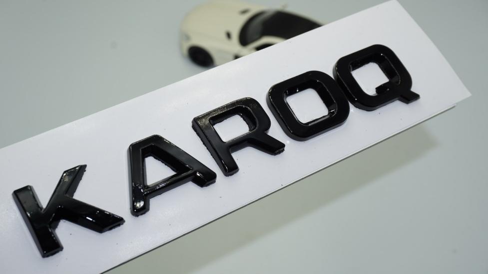 DK Tuning Skoda Karoq Siyah ABS 3M 3D Bagaj Yazı Logo