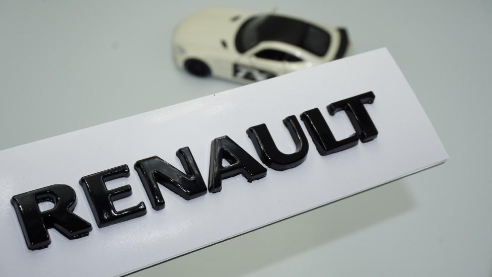 DK Tuning Renault Siyah ABS 3M 3D Bagaj Yazı Logo