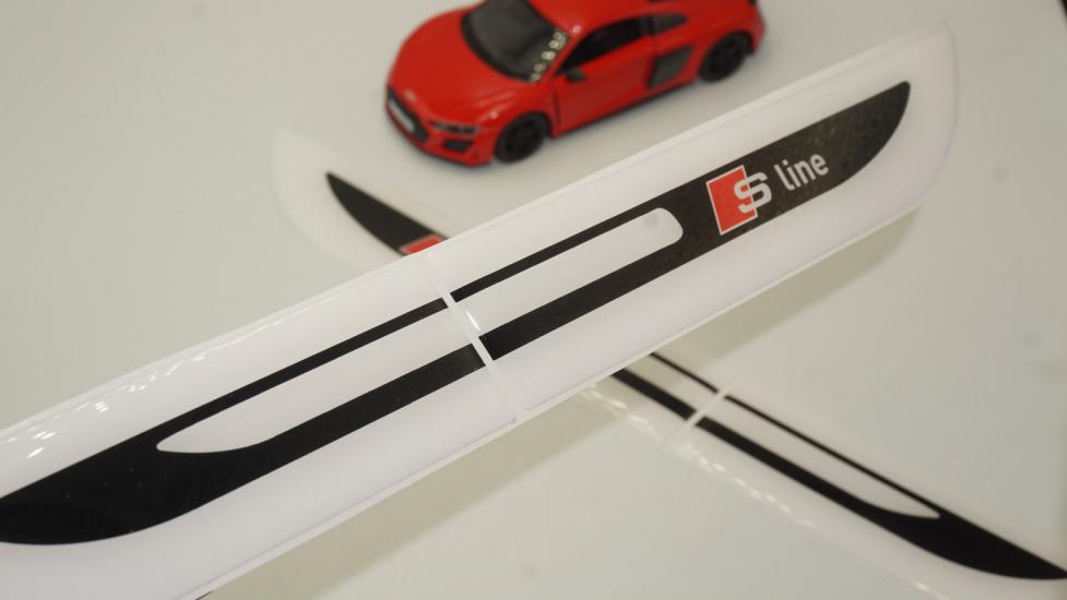 Audi A4 S Line Logo Yan Çamurluk 3M 3D Damla Silikon Yeni Nesil Logo Amblem