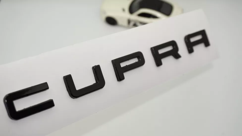 DK Tuning Cupra Siyah Bagaj Yazı Logo Seat Leon ile Uyumlu