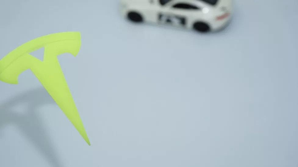 DK Tuning Tesla Model 3 S X Y Logo Fosfor Renk Rozet Amblem