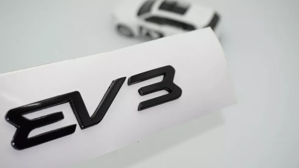 DK Tuning EV3 Yeni Nesil Bagaj Siyah Yazı Logo Kia İle Uyumlu