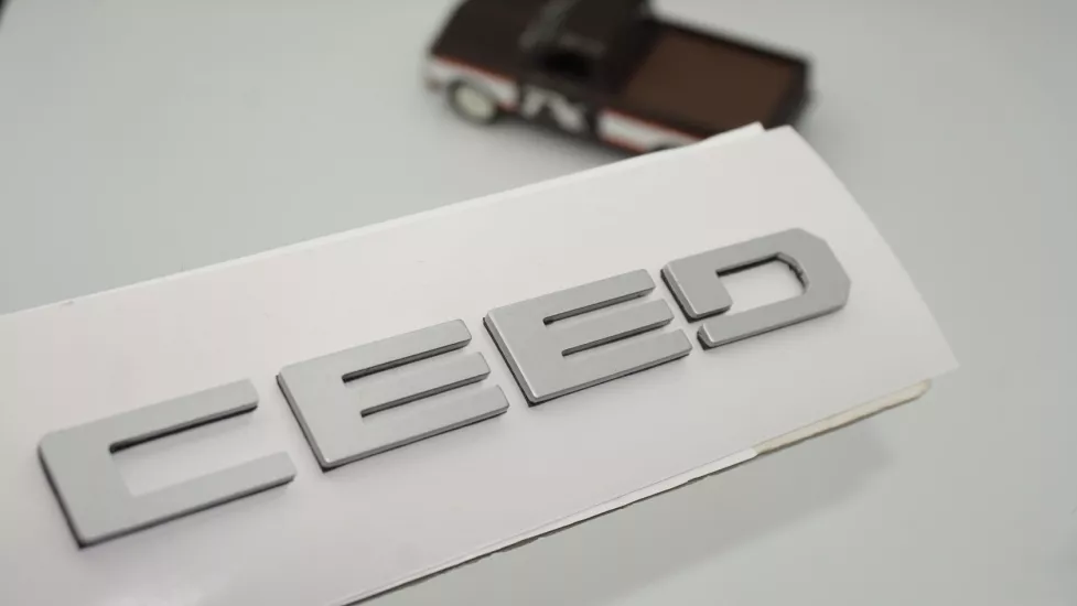 DK Tuning Ceed Bagaj Gri Yazı Logo Arma Kia İle Uyumlu