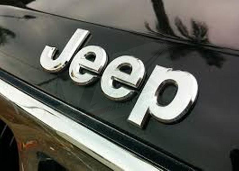 Jeep Kaput Bagaj 3M 3D Krom Metal Logo Amblem Arma