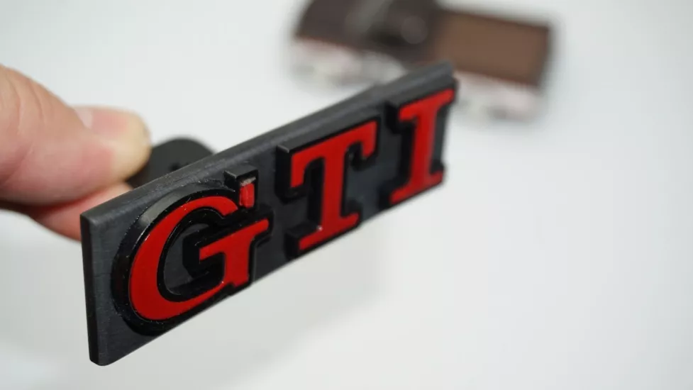 DK Tuning VW Volkswagen GTi Logo Ön Panjur Kırmızı Logo Amblem