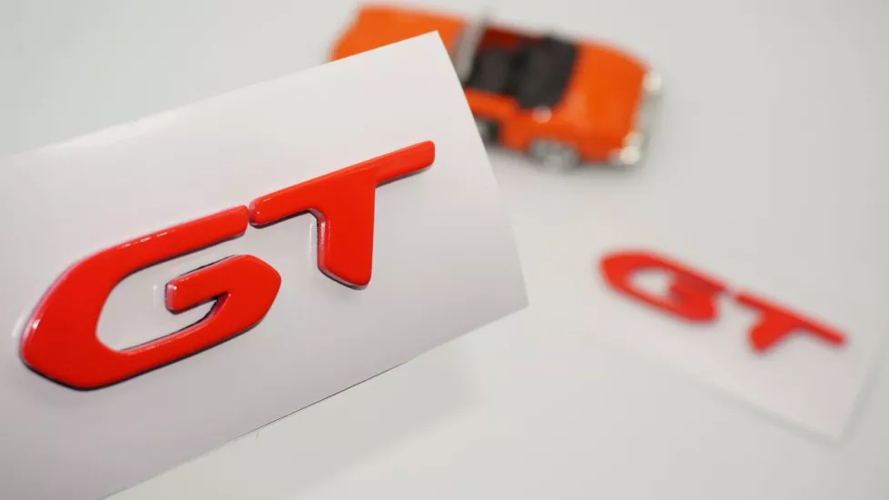 DK Tuning Peugeot GT Çamurluk Yeni Versiyon Fuşya Yazı Logo Amblem