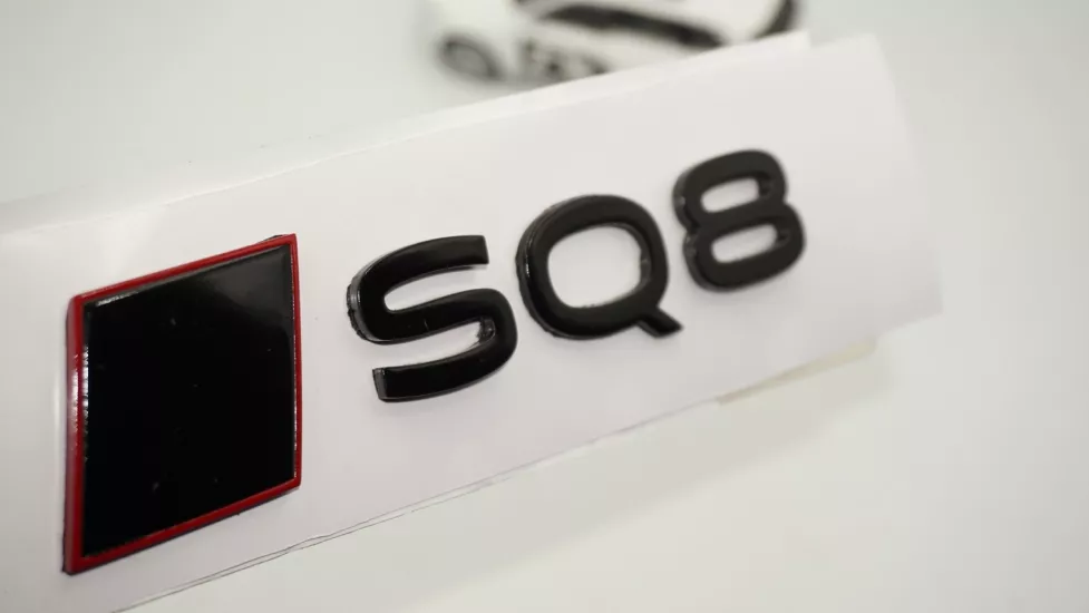 DK Tuning SQ8 2025+ Bagaj Siyah Yazı Logo Arma Audi İle Uyumlu