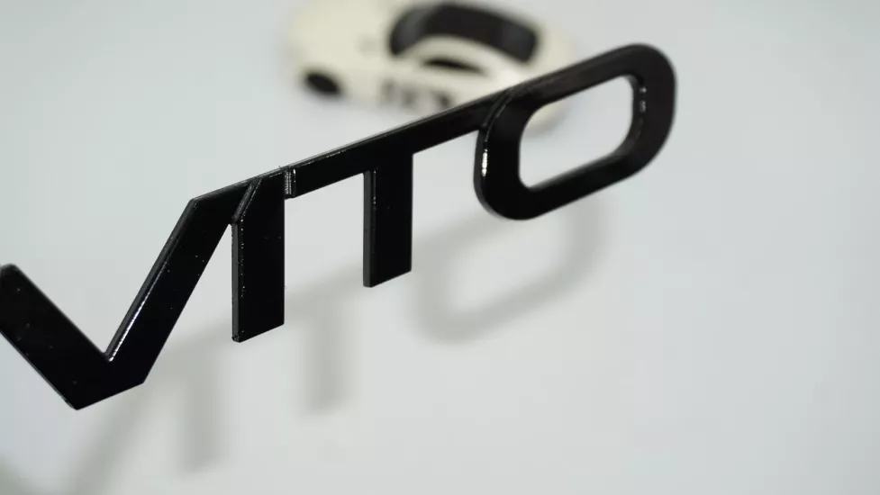 DK Tuning Mercedes Benz ViTO W447 W448 Siyah ABS Bagaj Logo Amblem