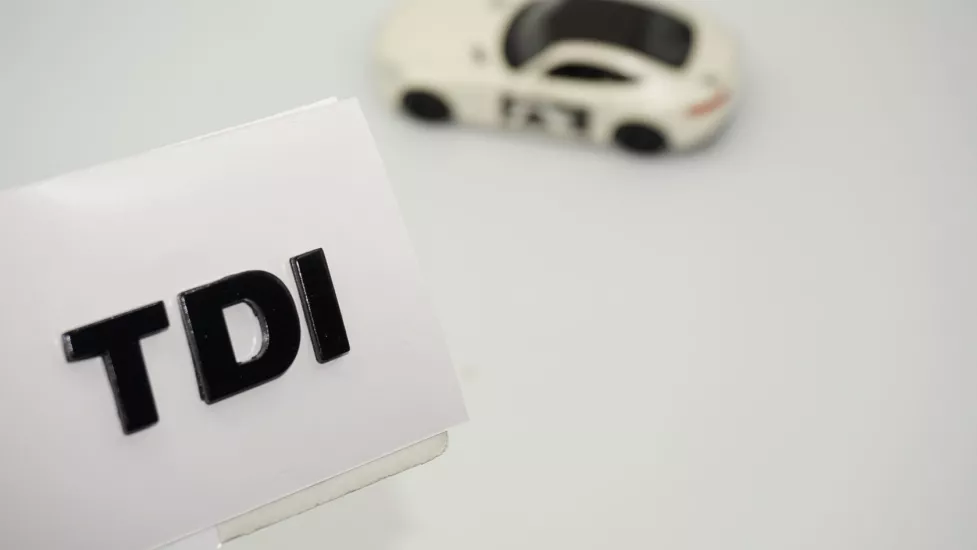 DK Tuning Volkswagen TDi Bagaj 4,5cm Siyah ABS Logo Amblem