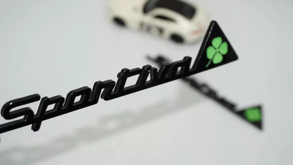 DK Tuning Alfa Romeo Sportiva Yonca Siyah Yeşil Logo Amblem Arma Seti