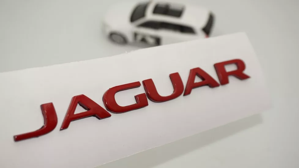 DK Tuning Jaguar Kırmızı ABS Bagaj Yazı Logo