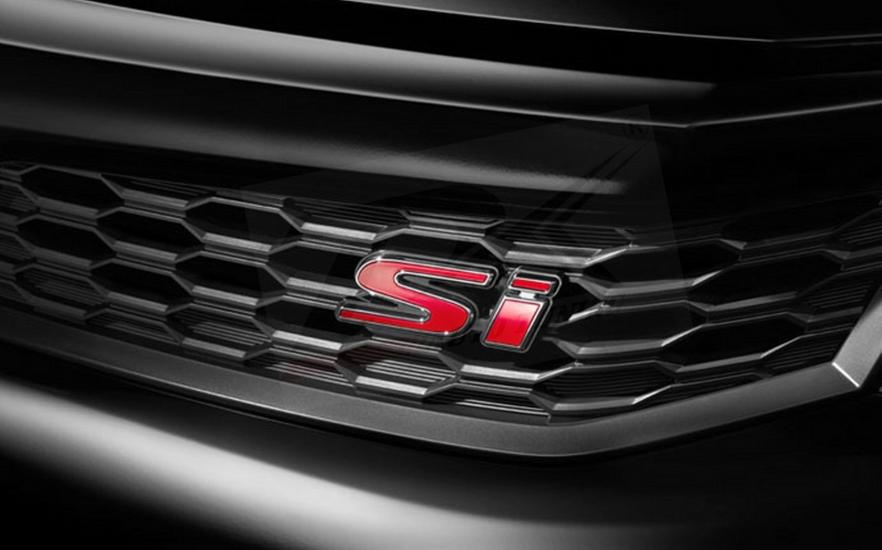 DK Honda Sİ Krom Kırmızı Metal 3D Ön Panjur Vidalı Yazı Logo Amblem