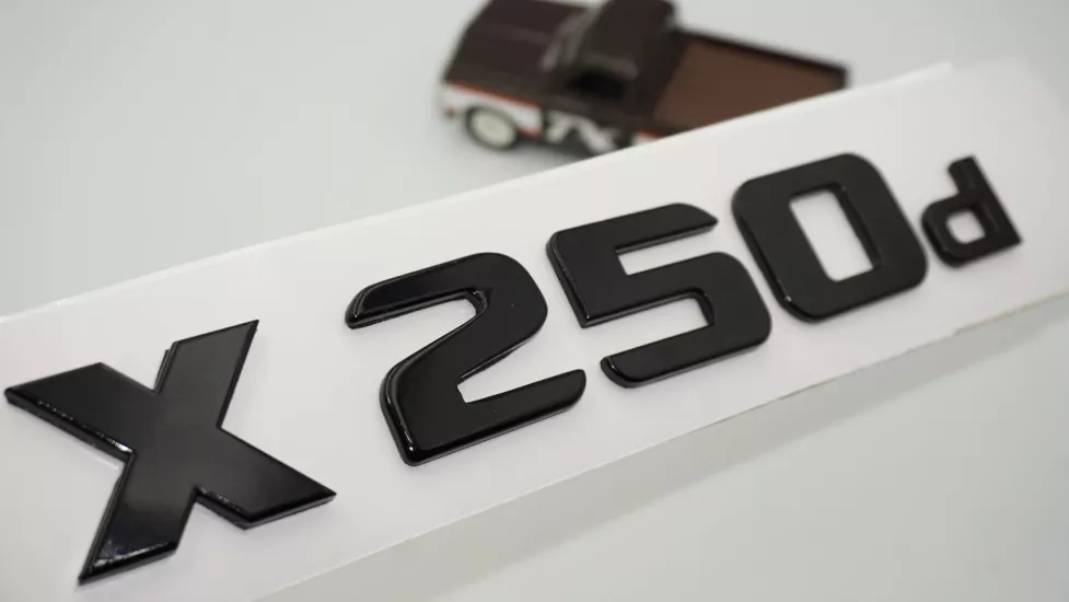 DK Tuning X 250d Bagaj Siyah Yazı Logo Mercedes Benz İle Uyumlu