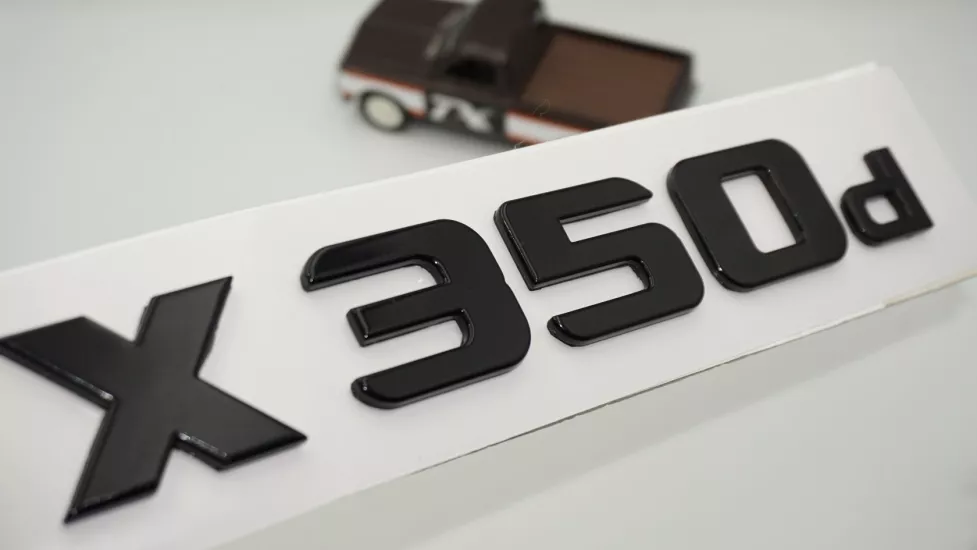 DK Tuning X 350d Bagaj Siyah Yazı Logo Mercedes Benz İle Uyumlu