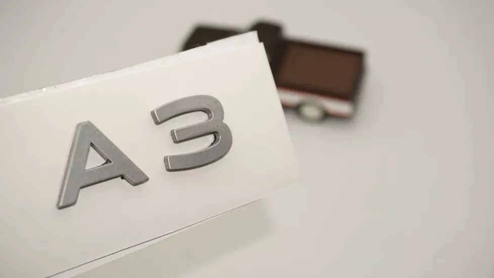 DK Tuning A3 2025+ Bagaj Gümüş 3M Yazı Logo Audi İle Uyumlu
