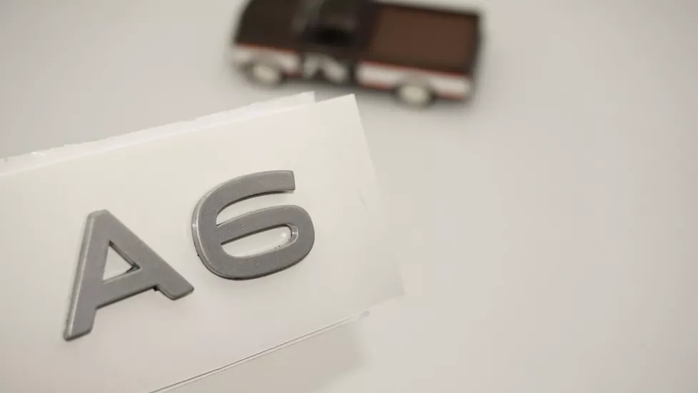 DK Tuning A6 2025+ Bagaj Gümüş Yazı Logo Arma Audi İle Uyumlu